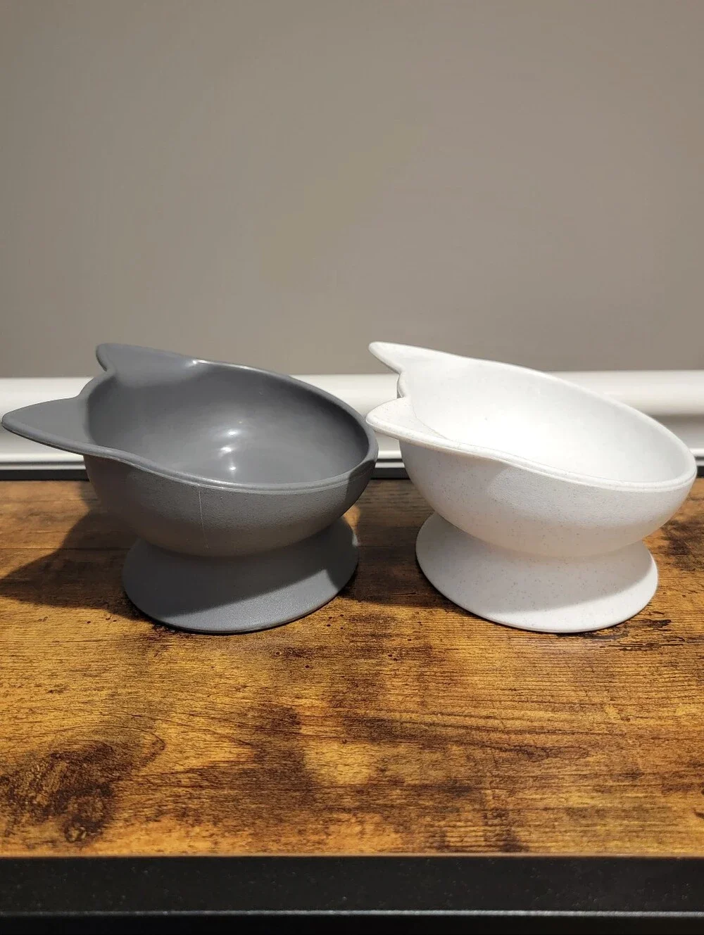 Cat ear cat bowls